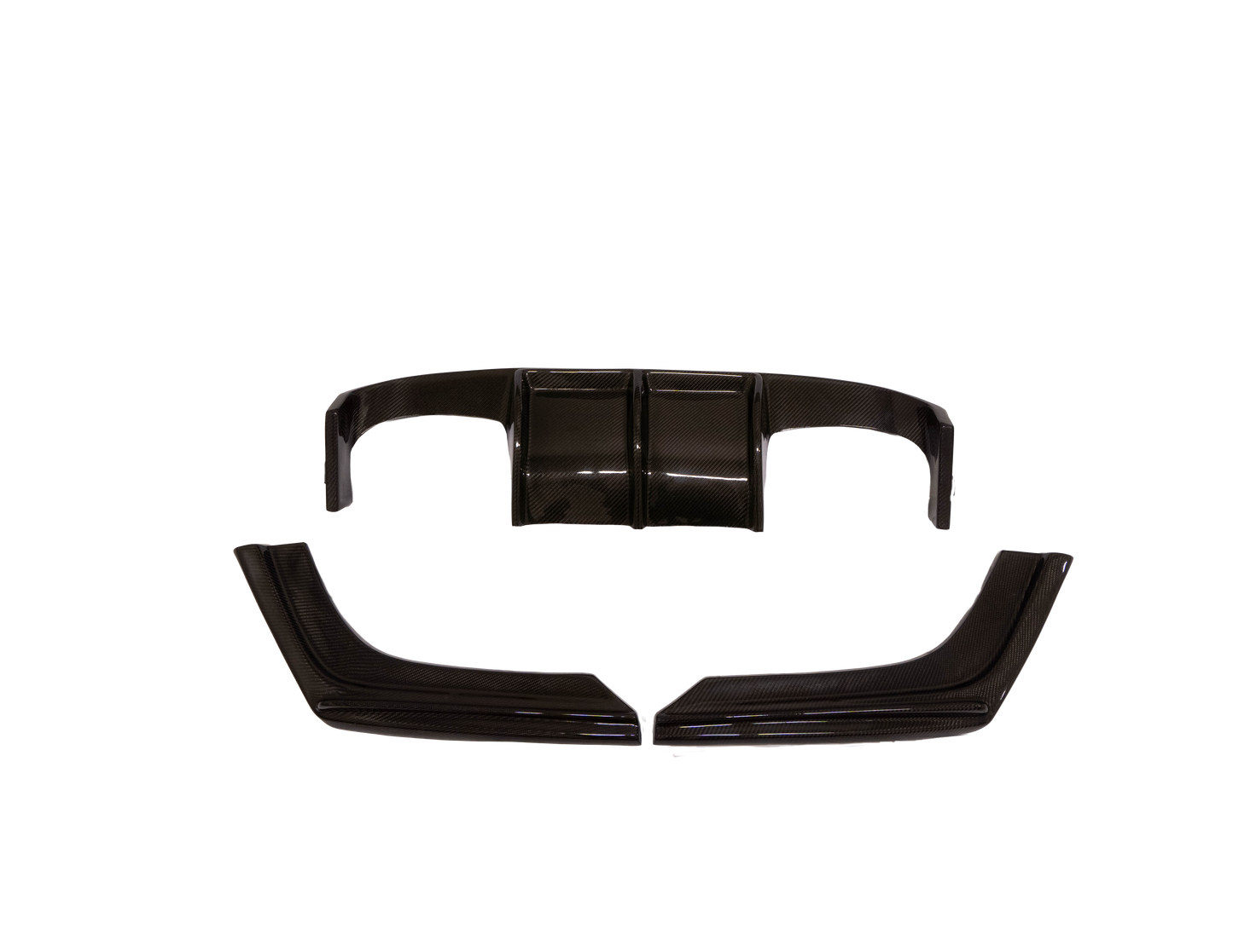V Style Dry Carbon Fiber Bakdiffuser (3-delt) – BMW F80 M3/F82 M4/F83 M4